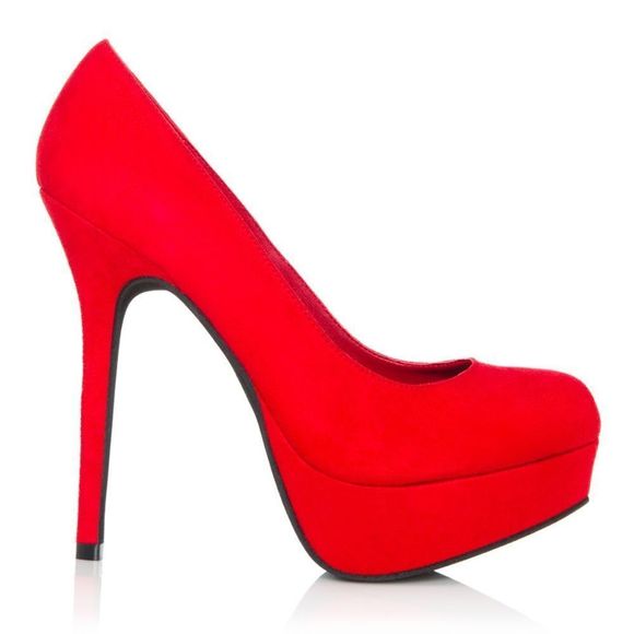 🔥 Mix & Match 2/$40 🔥 JustFab Red "Alex" Heel - Picture 4 of 11